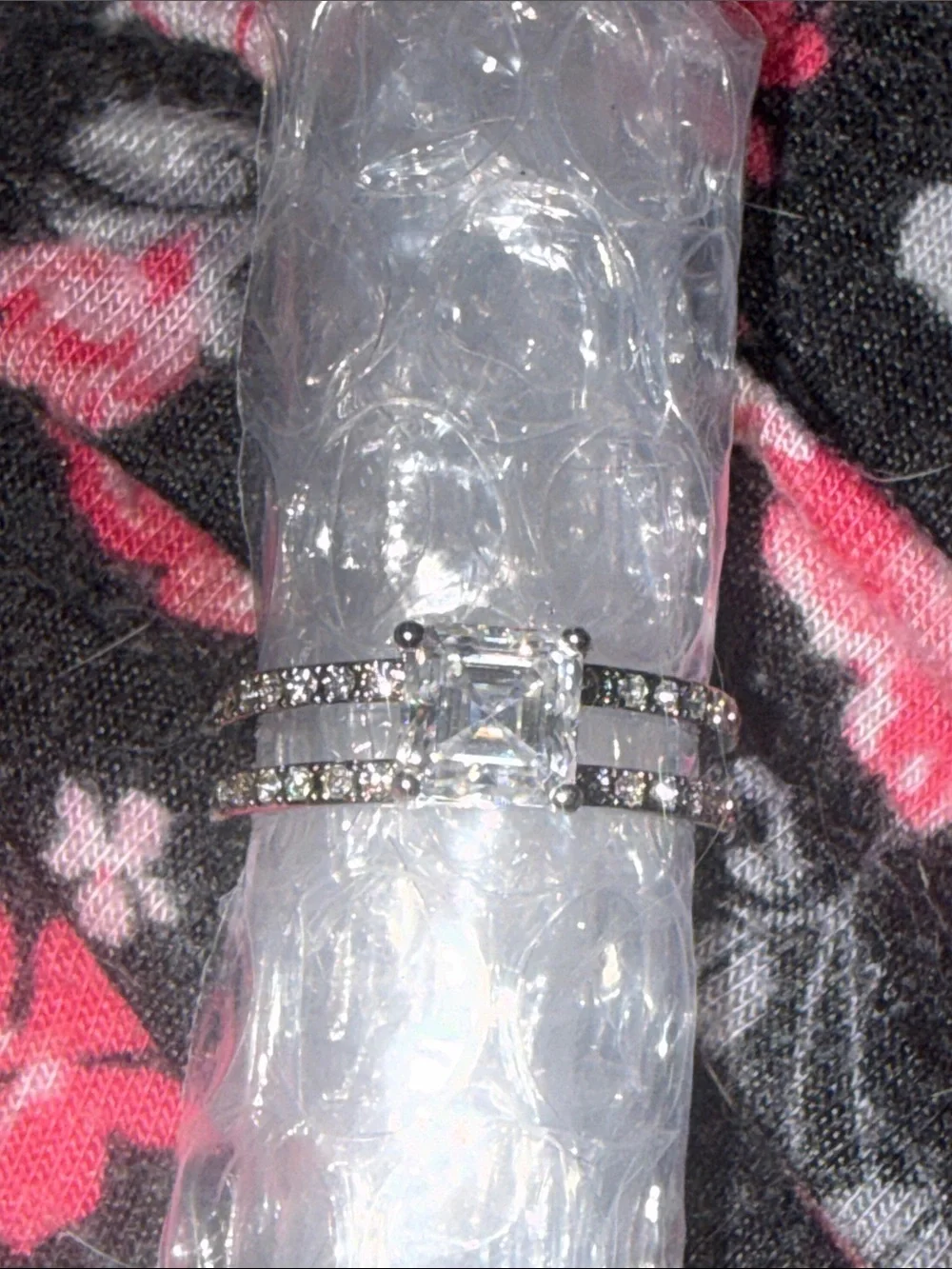GRA CERTIFIED MOISSANITE DIAMOND 1CT silver baked band NEW